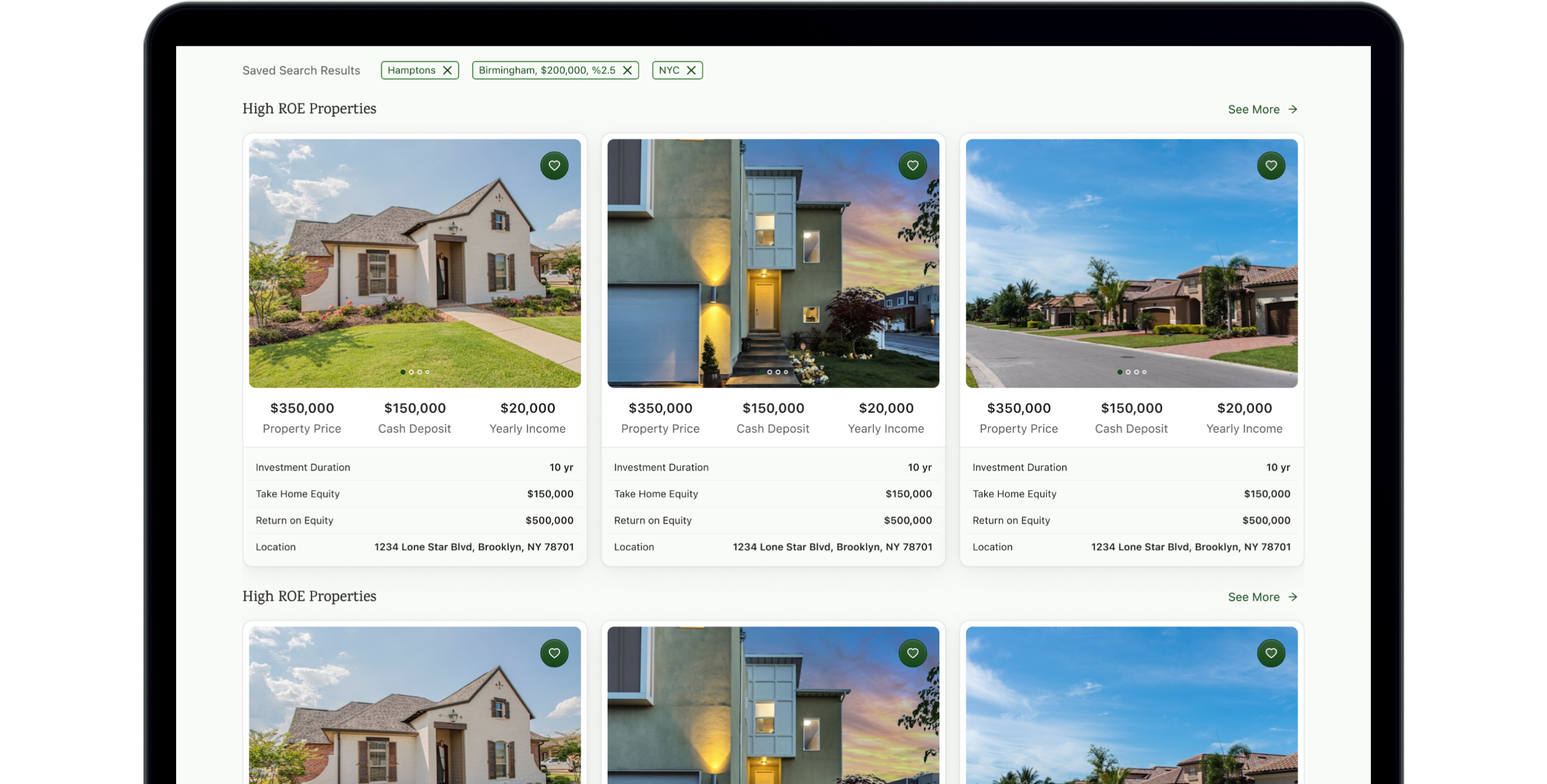 SearchForma Platform Demo on MacBook Pro